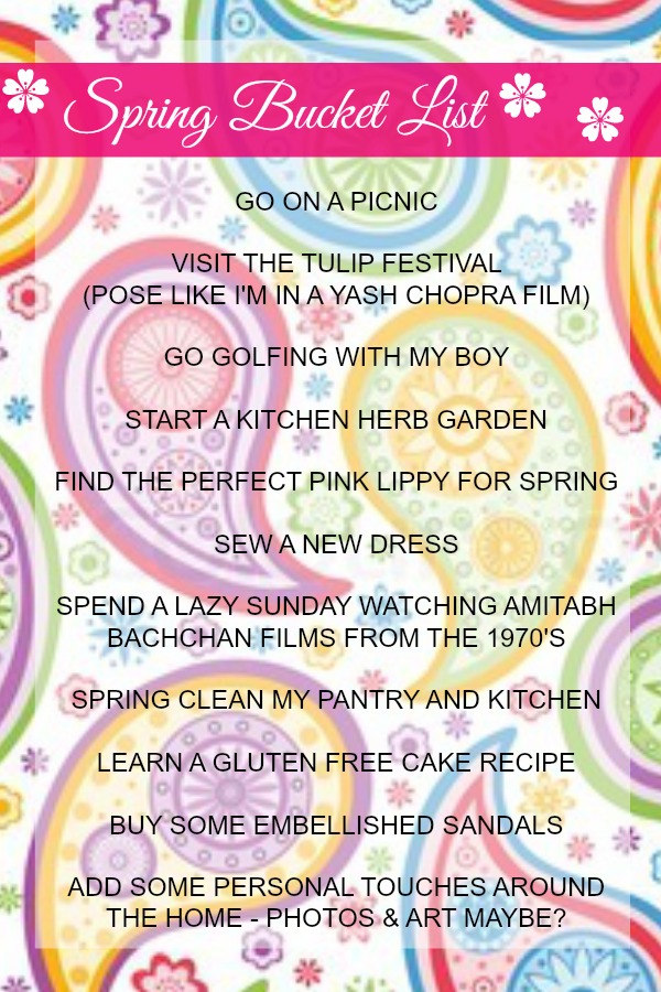 Spring Bucket List Pink Chai Living